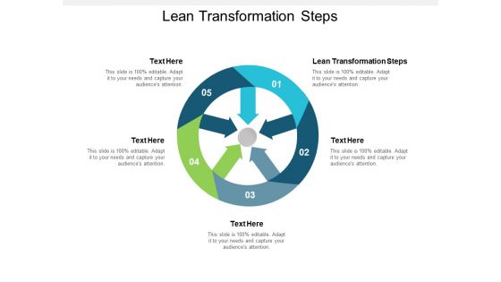 Lean Transformation Steps Ppt PowerPoint Presentation Ideas Infographics Cpb