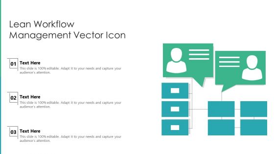 Lean Workflow Management Vector Icon Ppt PowerPoint Presentation Outline Layout PDF