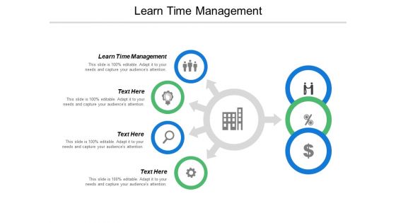 Learn Time Management Ppt PowerPoint Presentation Slides Information Cpb