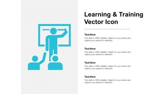 Learning And Training Vector Icon Ppt PowerPoint Presentation Infographic Template Background Image