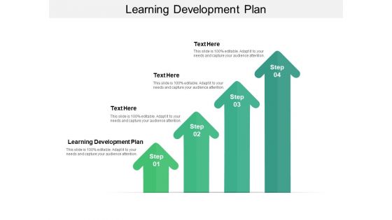 Learning Development Plan Ppt PowerPoint Presentation Pictures Slide Portrait Cpb