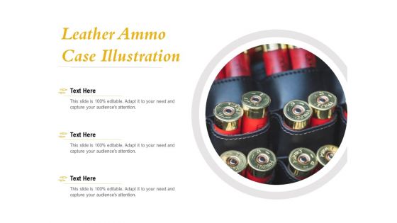 Leather Ammo Case Illustration Ppt PowerPoint Presentation Icon Slideshow PDF