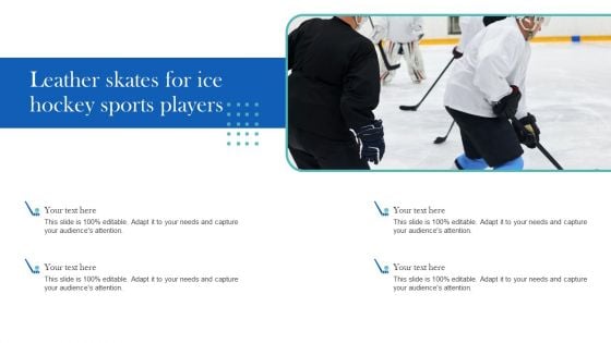 Leather Skates For Ice Hockey Sports Players Brochure PDF
