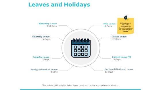 Leaves And Holidays Ppt PowerPoint Presentation Outline Icon