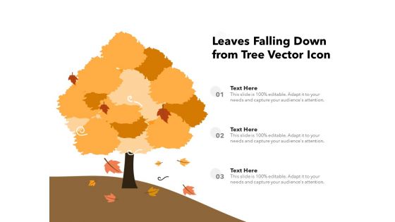 Leaves Falling Down From Tree Vector Icon Ppt PowerPoint Presentation File Objects PDF