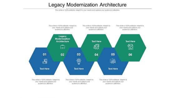 Legacy Modernization Architecture Ppt PowerPoint Presentation Infographics Icons Cpb Pdf