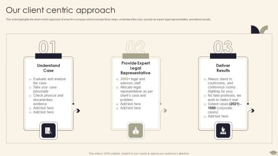 Legal Advisory Company Description Our Client Centric Approach Structure PDF Legal Advisory Company Description Our Client Centric Approach Structure PDF