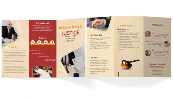 Legal Consultancy Brochure Trifold