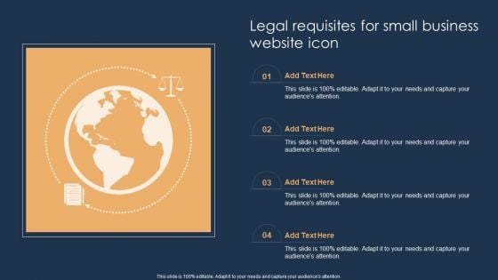 Legal Requisites For Small Business Website Icon Clipart PDF Legal Requisites For Small Business Website Icon Clipart PDF