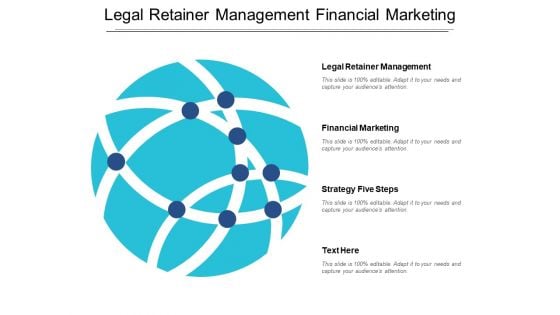 Legal Retainer Management Financial Marketing Strategy Five Steps Ppt PowerPoint Presentation Slides Skills