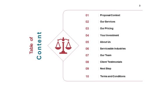 Legal Service Scope Proposal Ppt PowerPoint Presentation Complete Deck With Slides Slide03
