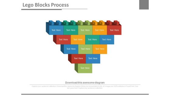 Lego Blocks Design For Data Representation Powerpoint Slides