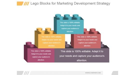 Lego Blocks For Marketing Development Strategy Ppt PowerPoint Presentation Infographics