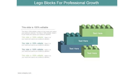 Lego Blocks For Professional Growth Powerpoint Slide Clipart