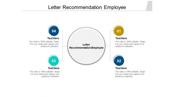 Letter Recommendation Employee Ppt PowerPoint Presentation Professional Skills Cpb Pdf