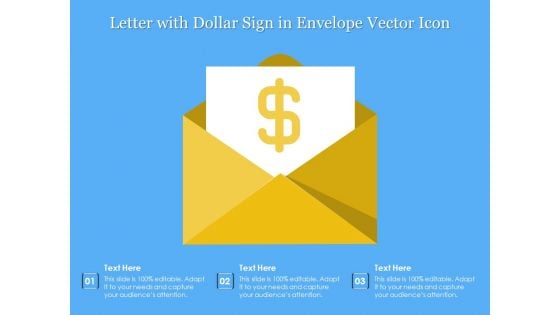 Letter With Dollar Sign In Envelope Vector Icon Ppt PowerPoint Presentation Gallery Layout PDF