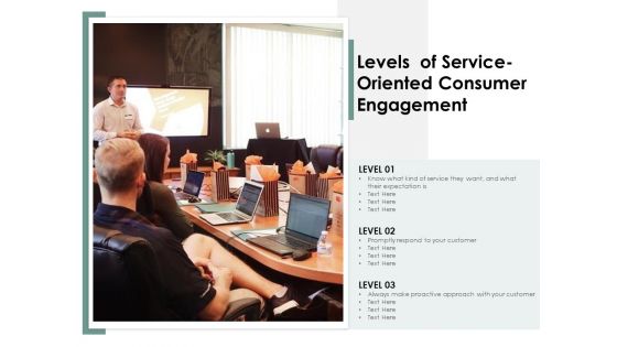 Levels Of Service Oriented Consumer Engagement Ppt PowerPoint Presentation Styles Graphics Design