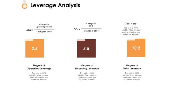 Leverage Analysis Ppt PowerPoint Presentation File Objects