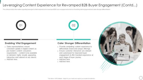 Leveraging Content Experience For Revamped B2B Buyer Engagement Contd Inspiration PDF
