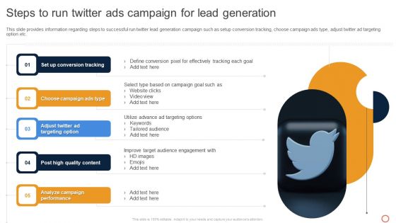 Leveraging Twitter For Social Steps To Run Twitter Ads Campaign For Lead Generation Elements PDF Leveraging Twitter For Social Steps To Run Twitter Ads Campaign For Lead Generation Elements PDF