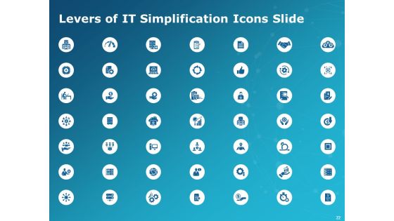 Levers Of IT Simplification Ppt PowerPoint Presentation Complete Deck With Slides Slide22