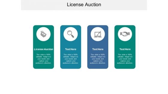 License Auction Ppt PowerPoint Presentation Outline Guide Cpb
