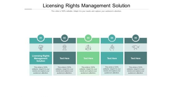 Licensing Rights Management Solution Ppt PowerPoint Presentation Model Design Ideas Cpb Pdf