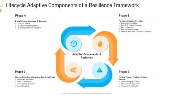 Lifecycle Adaptive Components Of A Resilience Framework Themes PDF