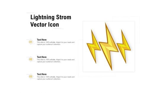 Lightning Strom Vector Icon Ppt Inspiration Infographic Template PDF