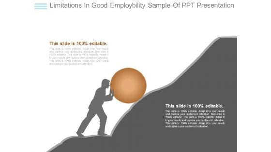 Limitations In Good Employbility Sample Of Ppt Presentation