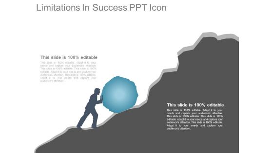 Limitations In Success Ppt Icon