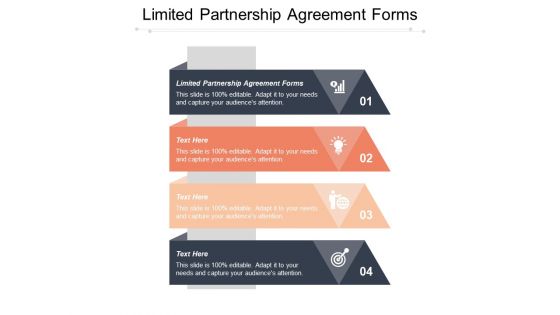 Limited Partnership Agreement Forms Ppt PowerPoint Presentation Summary Inspiration Cpb