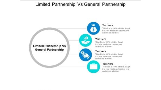 Limited Partnership Vs General Partnership Ppt PowerPoint Presentation Summary Structure Cpb