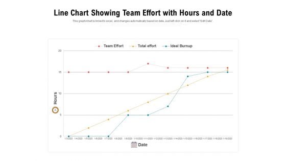 Line Chart Showing Team Effort With Hours And Date Ppt PowerPoint Presentation File Graphic Tips PDF