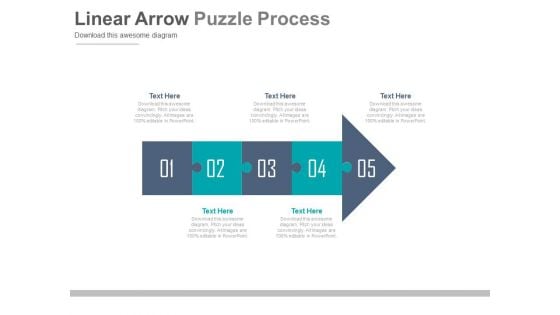 Linear Arrow For Management Development Steps Powerpoint Template