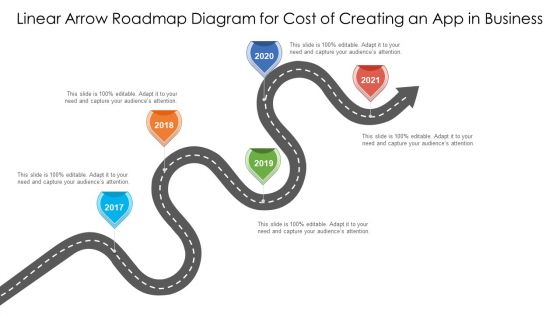 Linear Arrow Roadmap Diagram For Cost Of Creating An App In Business Ppt PowerPoint Presentation Gallery Model PDF Linear Arrow Roadmap Diagram For Cost Of Creating An App In Business Ppt PowerPoint Presentation Gallery Model PDF