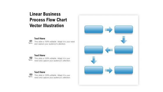 Linear Business Process Flow Chart Vector Illustration Ppt PowerPoint Presentation File Smartart PDF