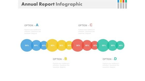 Linear Chart For Annual Business Report Powerpoint Slides