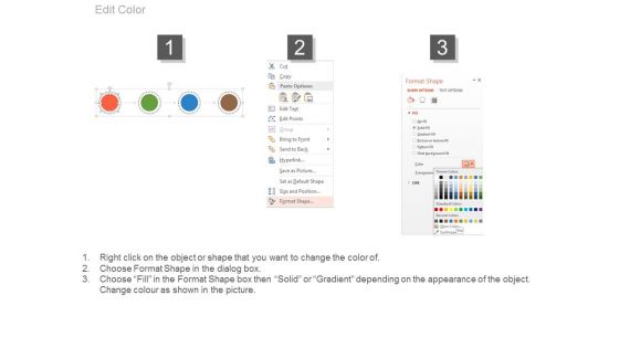 Linear Circle Tags With Icons Powerpoint Slides