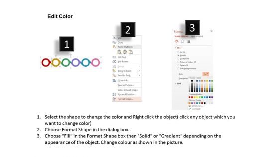 Linear Circles Of Timeline With Icons Powerpoint Template