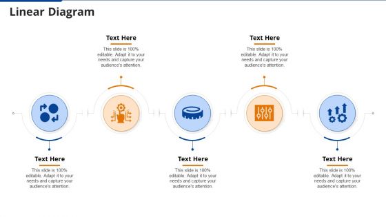 Linear Diagram Agile Project Administration Proposal IT Ppt Layouts Brochure PDF