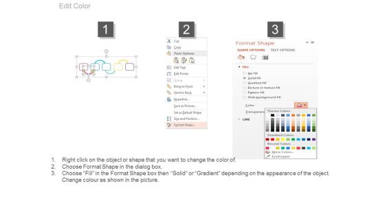 Linear Flow Of Steps With Icons Powerpoint Slides