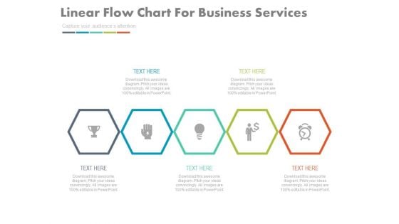 Linear Infographic Chart For Quick Business Plan Powerpoint Template