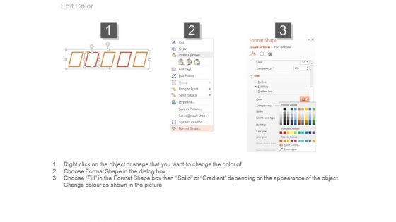 Linear Process Flow Steps To Define Ppt Slides