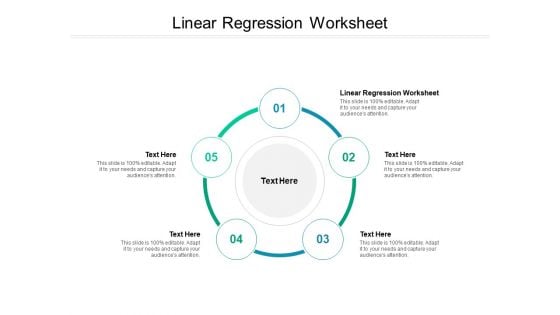 Linear Regression Worksheet Ppt PowerPoint Presentation Inspiration Guide Cpb