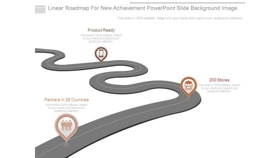 Linear Roadmap For New Achievement Powerpoint Slide Background Image Linear Roadmap For New Achievement Powerpoint Slide Background Image