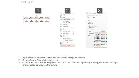 Linear Steps Timeline Chart And Icons Powerpoint Slides