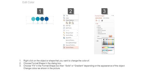 Linear Timeline Diagram With Icons Powerpoint Slides