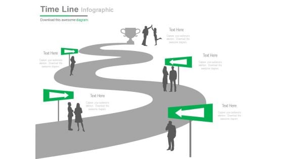 Linear Timeline For Business Communication Powerpoint Slides