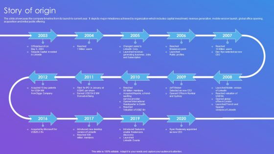 Linkedin Company Outline Story Of Origin Formats PDF Linkedin Company Outline Story Of Origin Formats PDF